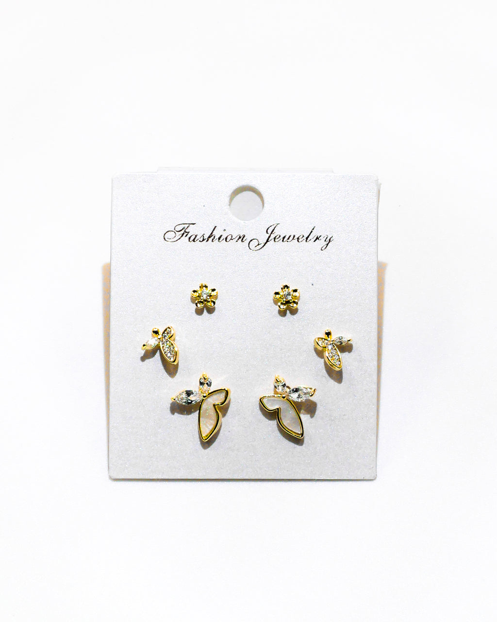 Set Aretes X3 - M4 Oro Laminado