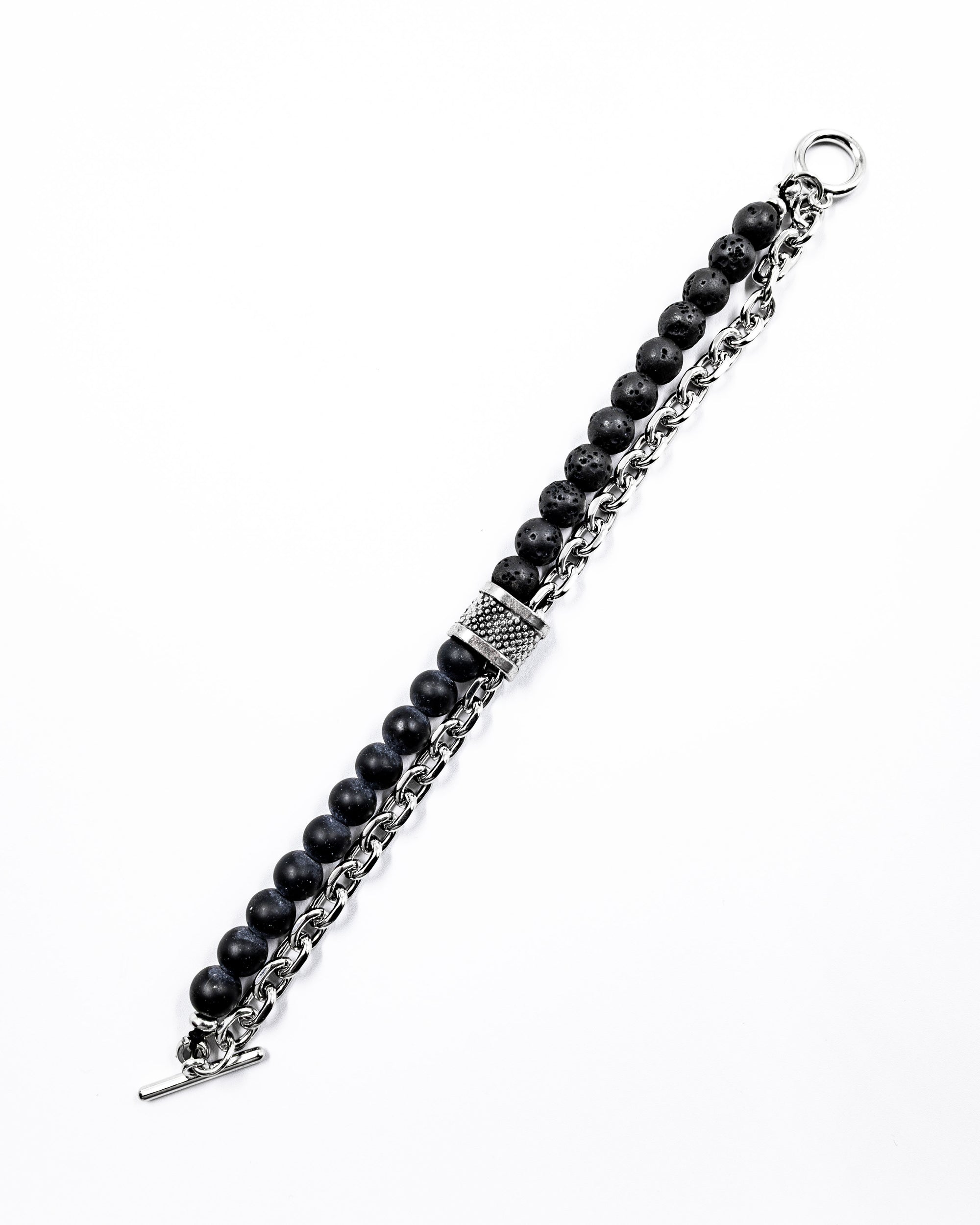 Pulsera de cuentas con Dije - M5 Acero Inoxidable