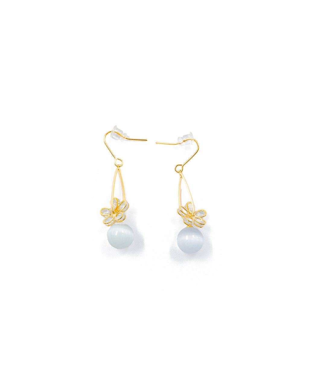 Aretes Largos Ansheli Dorados M4 Oro Laminado