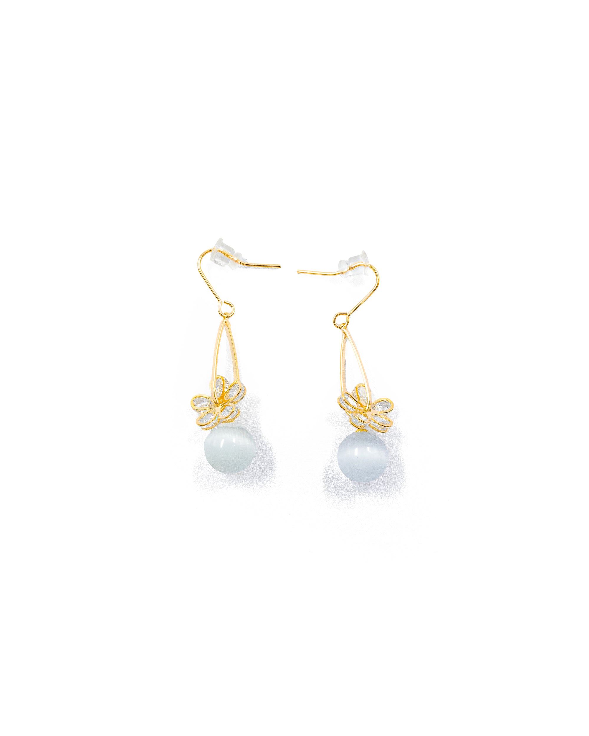 Aretes Largos Ansheli Dorados M4 Oro Laminado