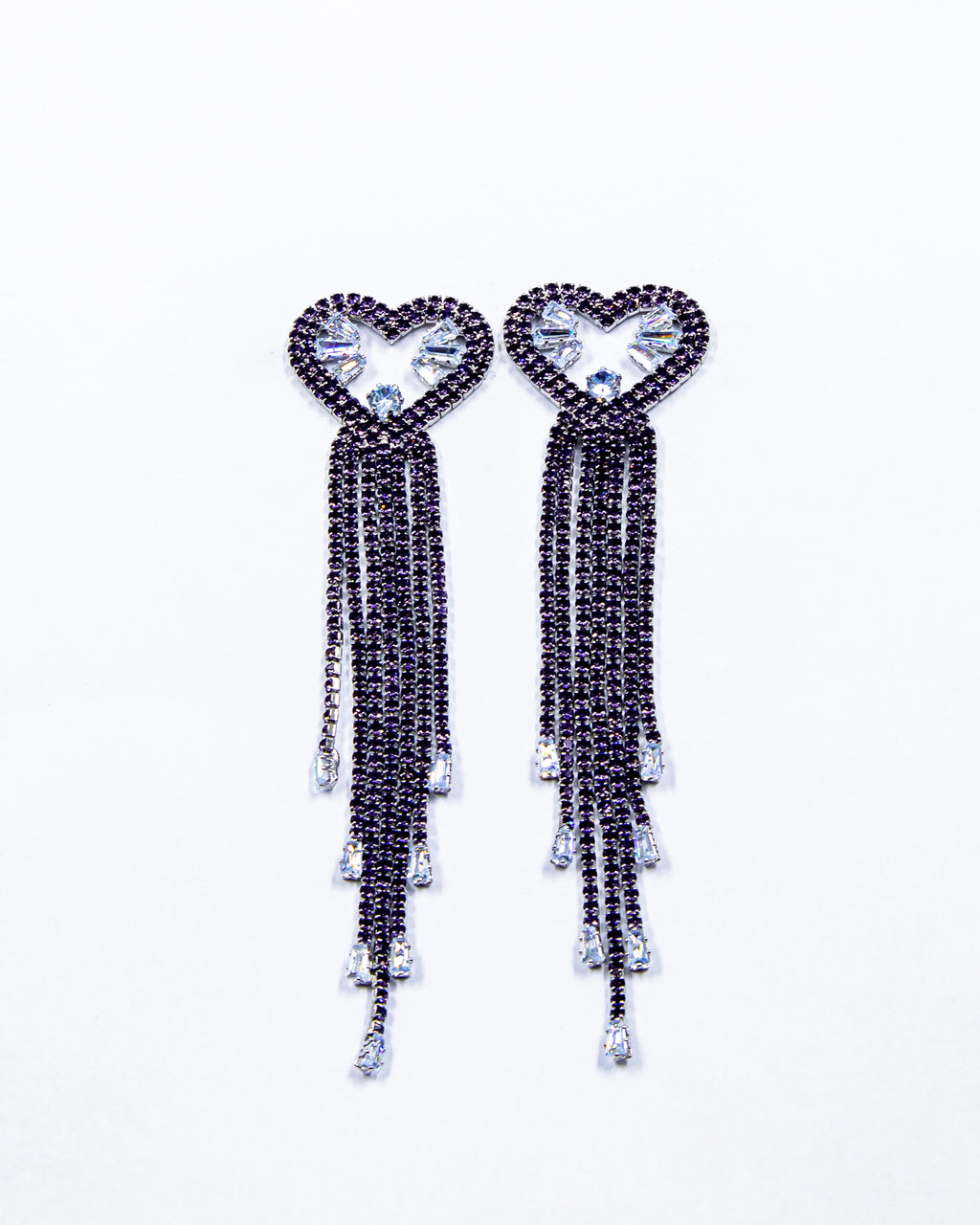 Aretes Largos de piedras - M4 Oro Laminado