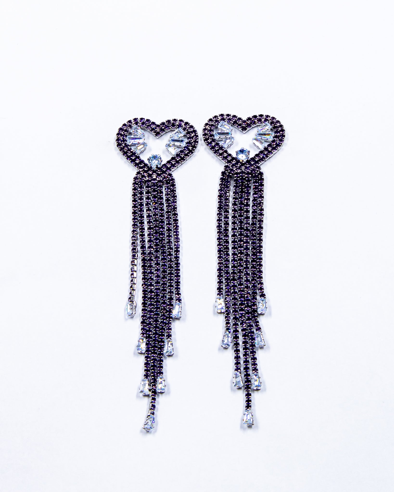 Aretes Largos de piedras - M4 Oro Laminado