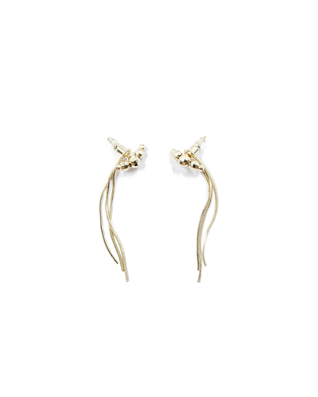 Aretes Largos Ansheli Dorados M2 Oro Laminado