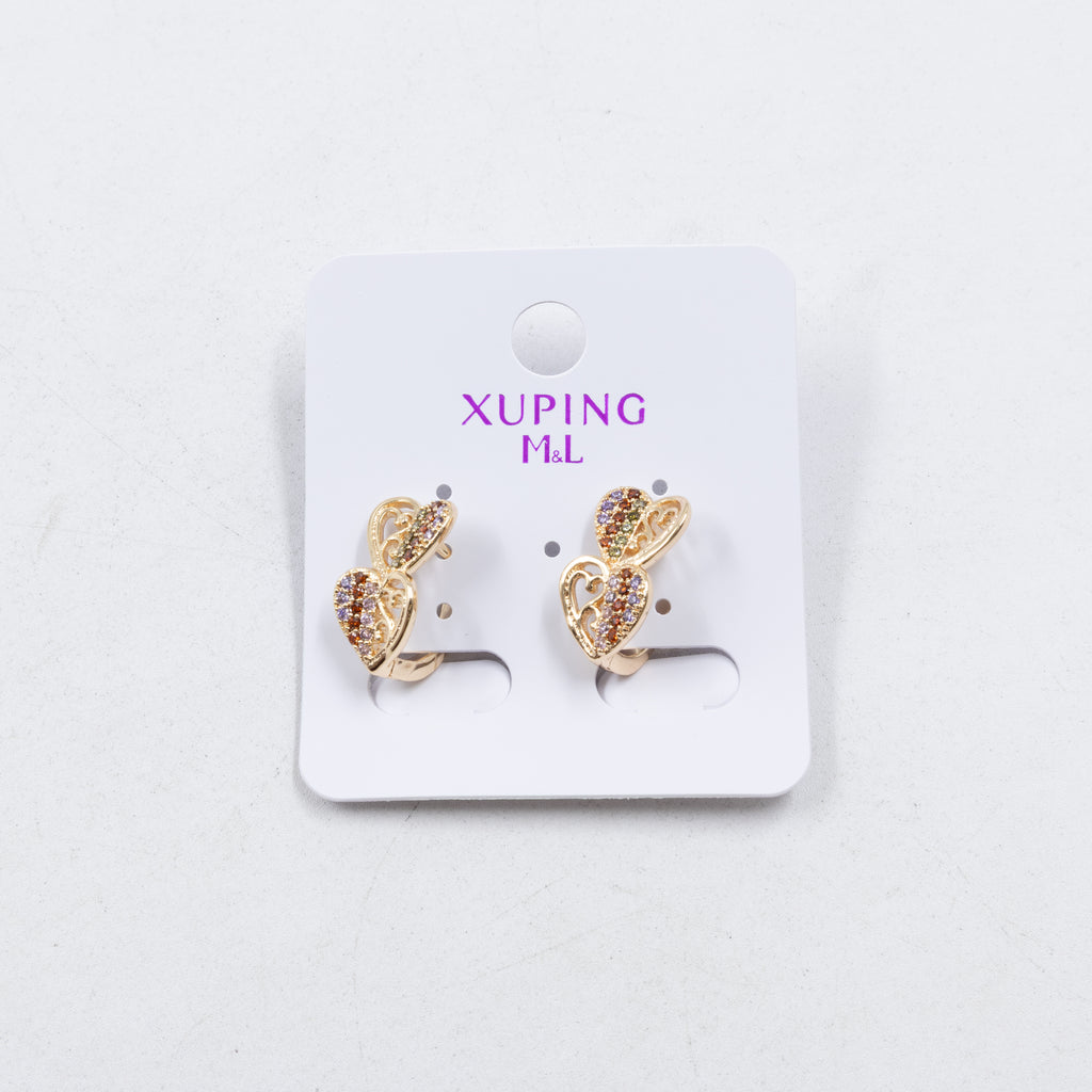 Aretes Xuping Dorados M4 Oro Laminado
