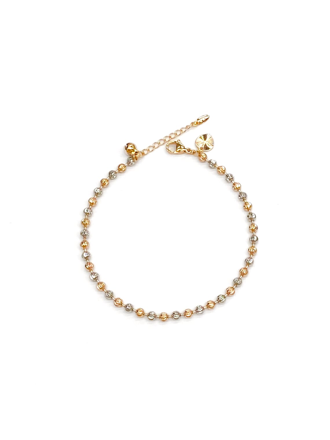 Pulsera Plateada con Piedras - 4 Oro Laminado