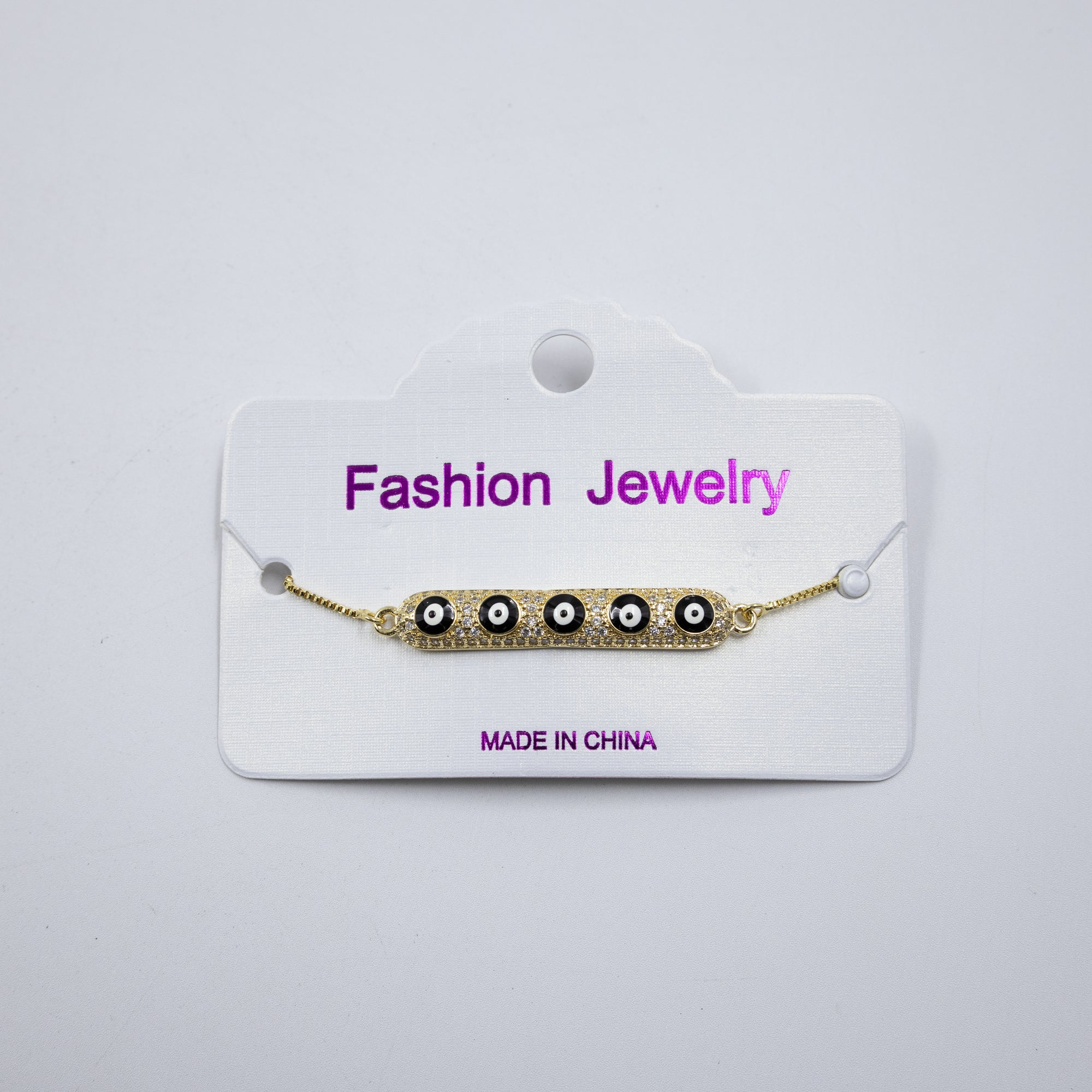Pulsera Dorada de Ojo Turco M5 Oro Laminado