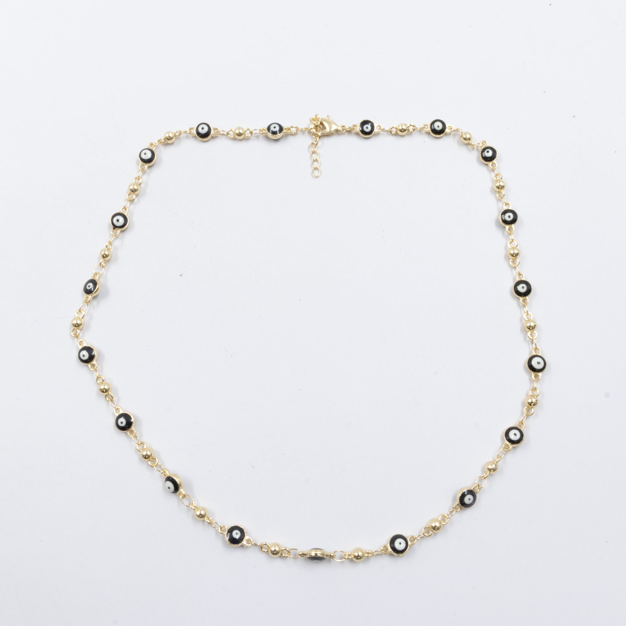 Collar Dorado de Ojo Turco M1 Oro Laminado