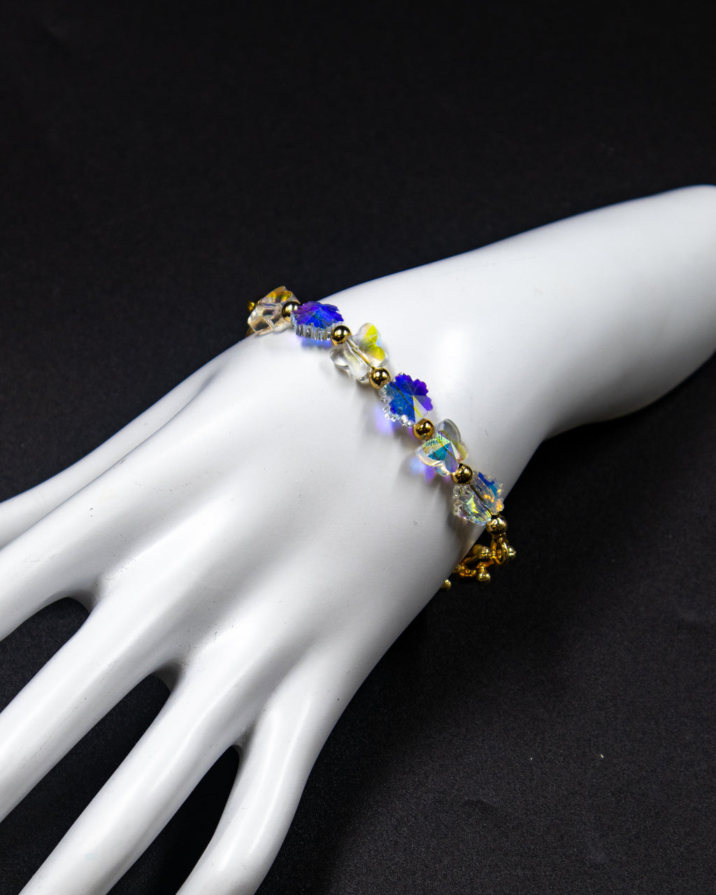 Pulsera con dijes tornasol - M2 Oro Laminado