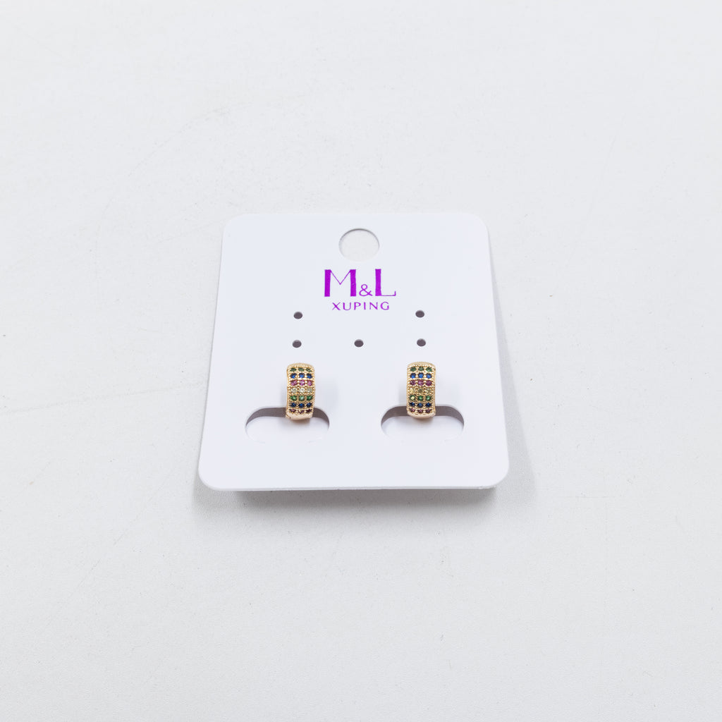 Aretes Dorados Xuping de Aro M5 Oro Laminado
