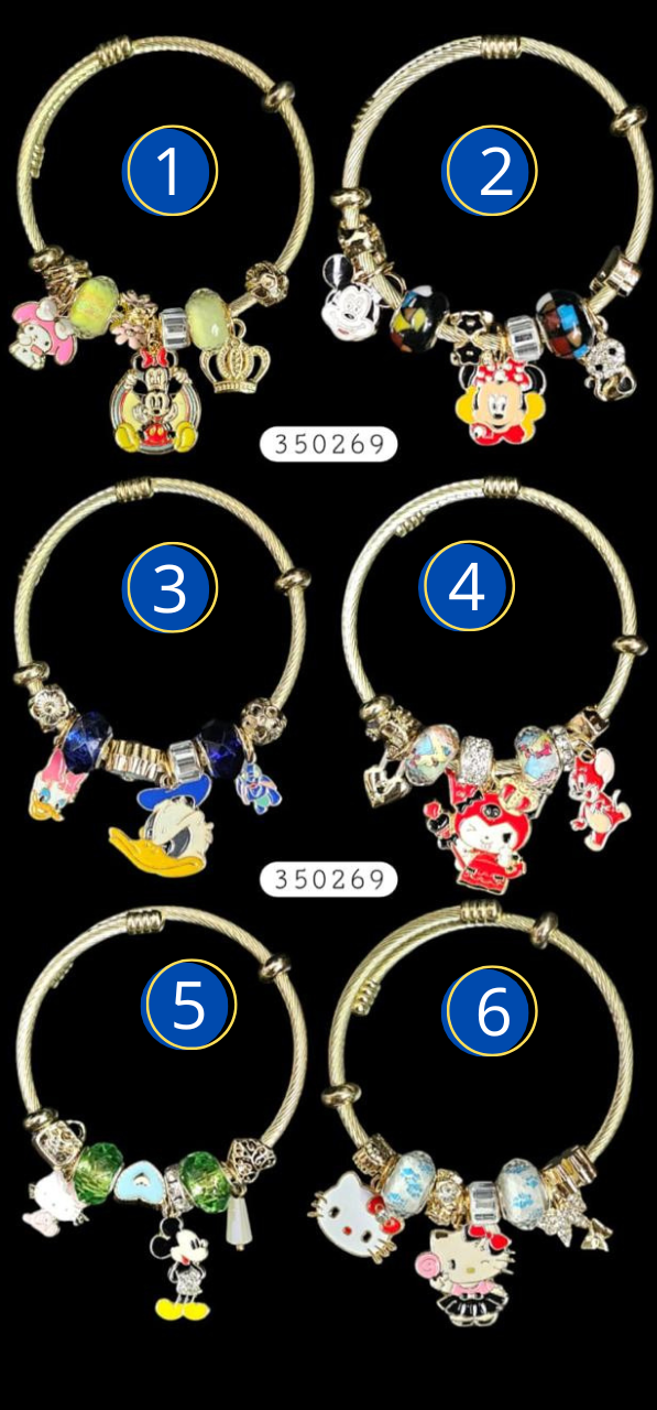 PULSERA TIPO PANDORA M7 ACERO INOXIDABLE