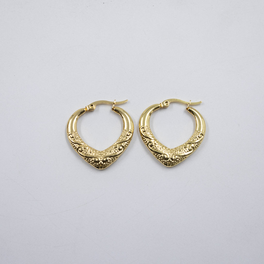 Aretes Dorados Chicos M4 Oro Laminado