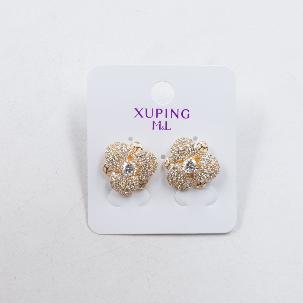 Aretes Xuping Dorados M8 Oro Laminado