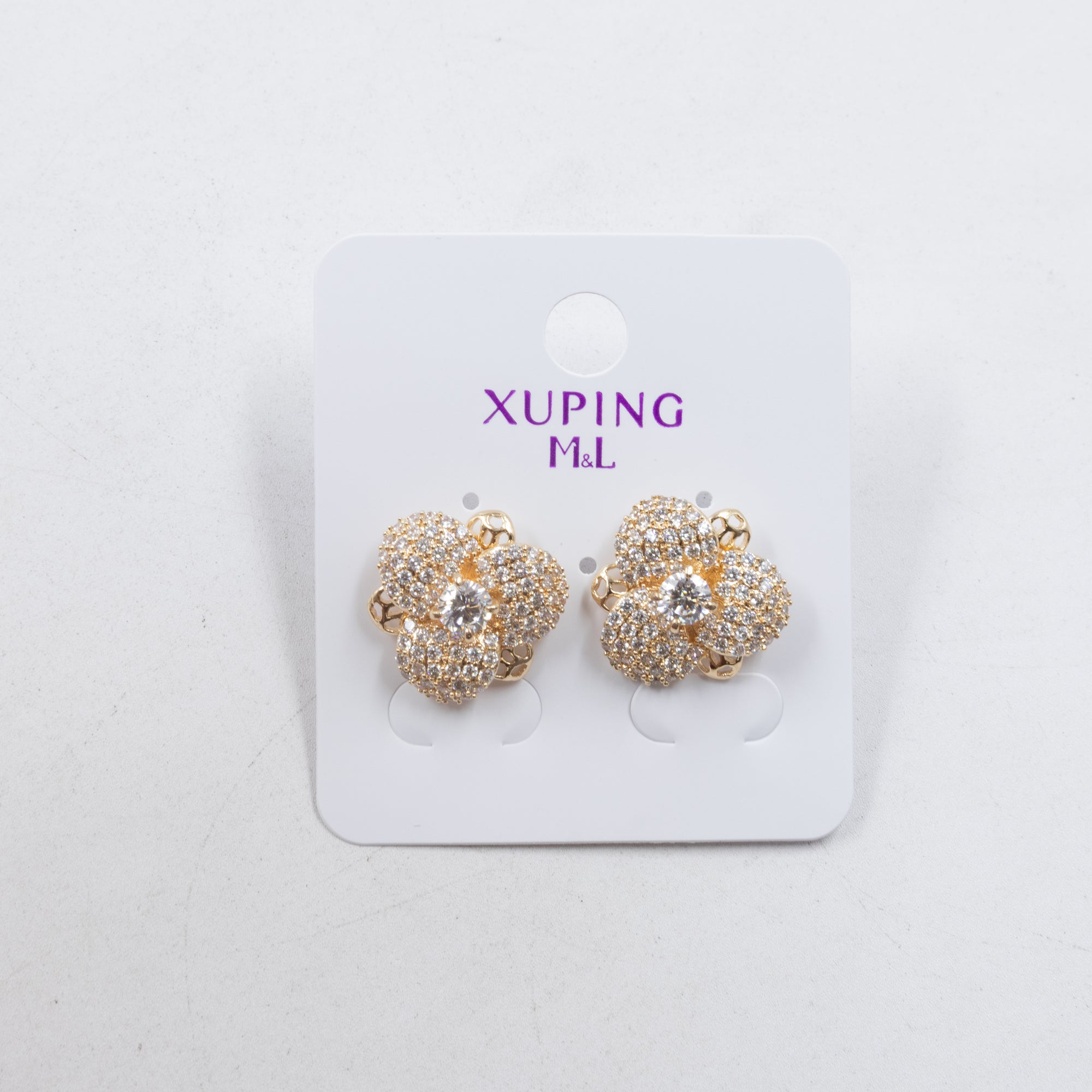 Aretes Xuping Dorados M8 Oro Laminado