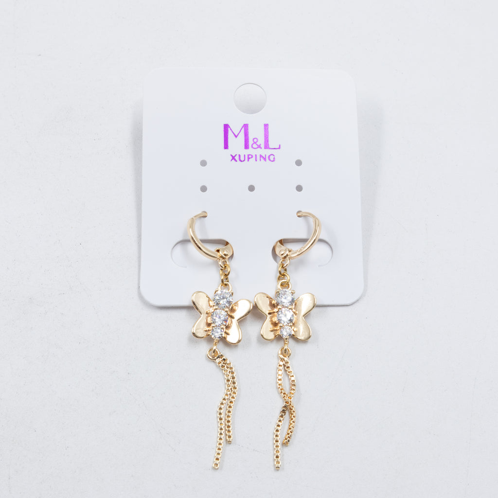 Aretes Xuping Dorados M7 Oro Laminado