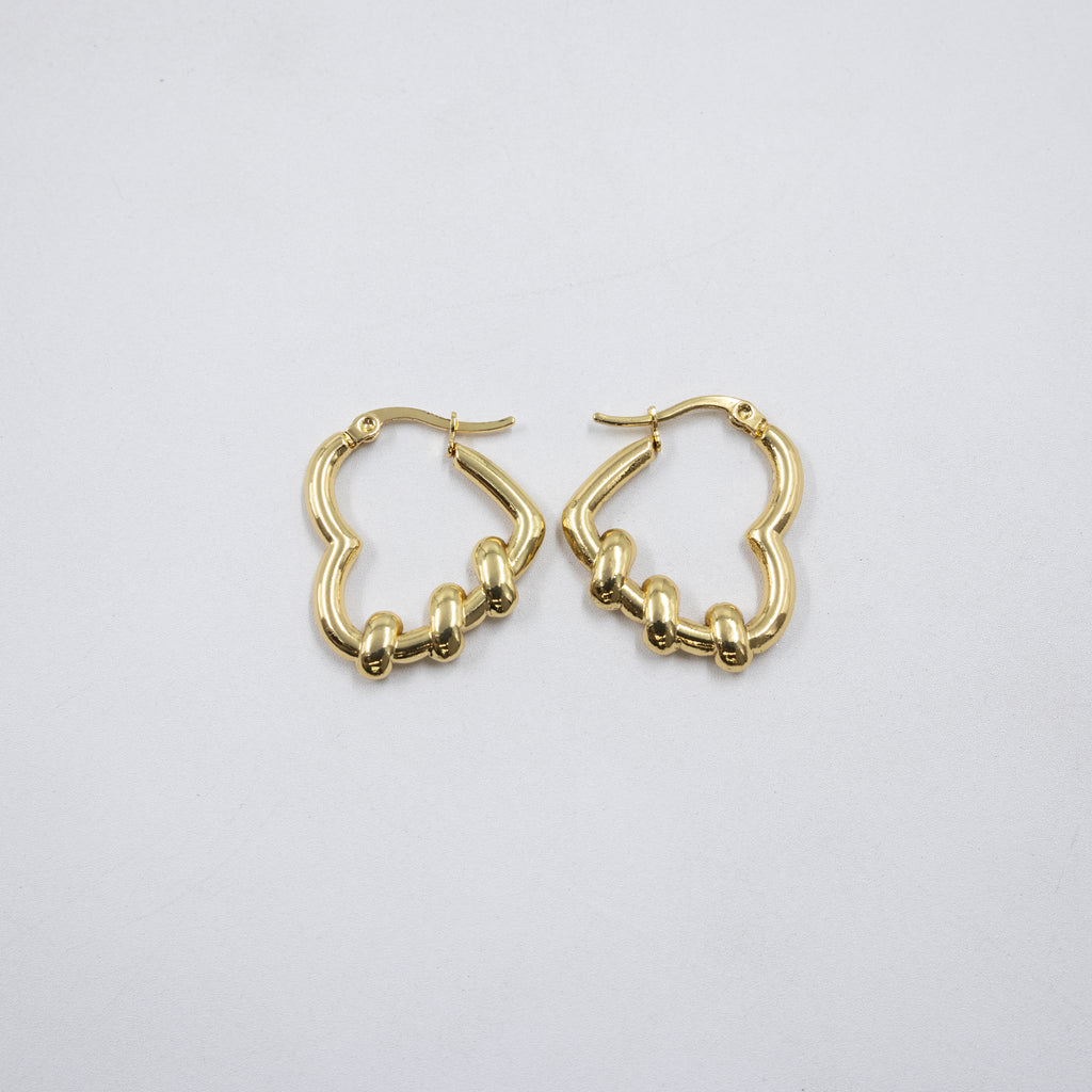Aretes Dorados Chicos M2 Oro Laminado