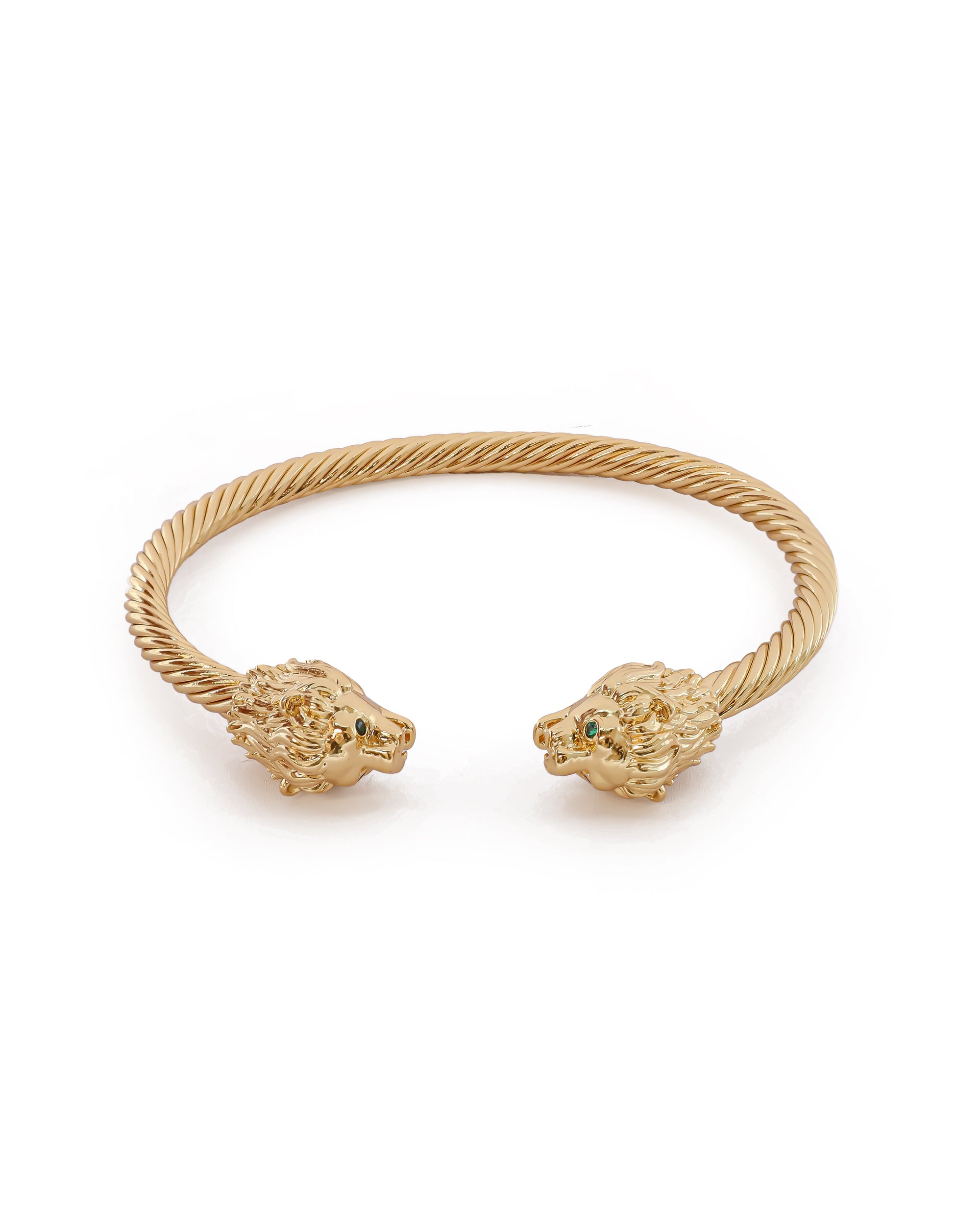 Brazalete Dorado con Piedras M5 Oro Laminado