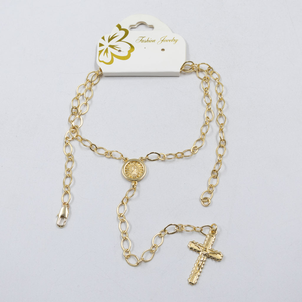 Collar Dorado Religioso M2 Oro Laminado