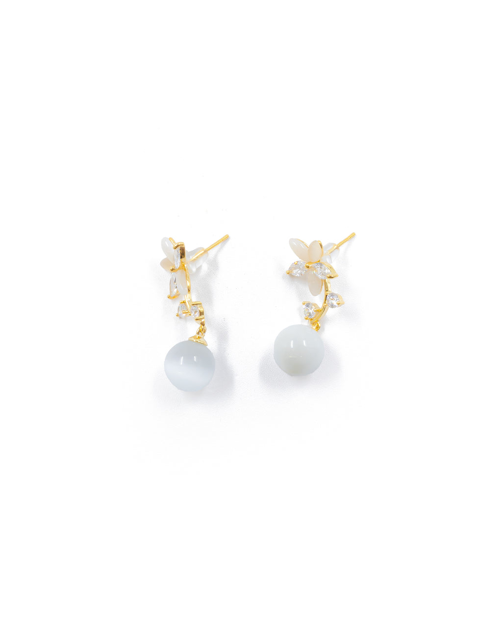 Aretes Largos Ansheli Dorados M6 Oro Laminado