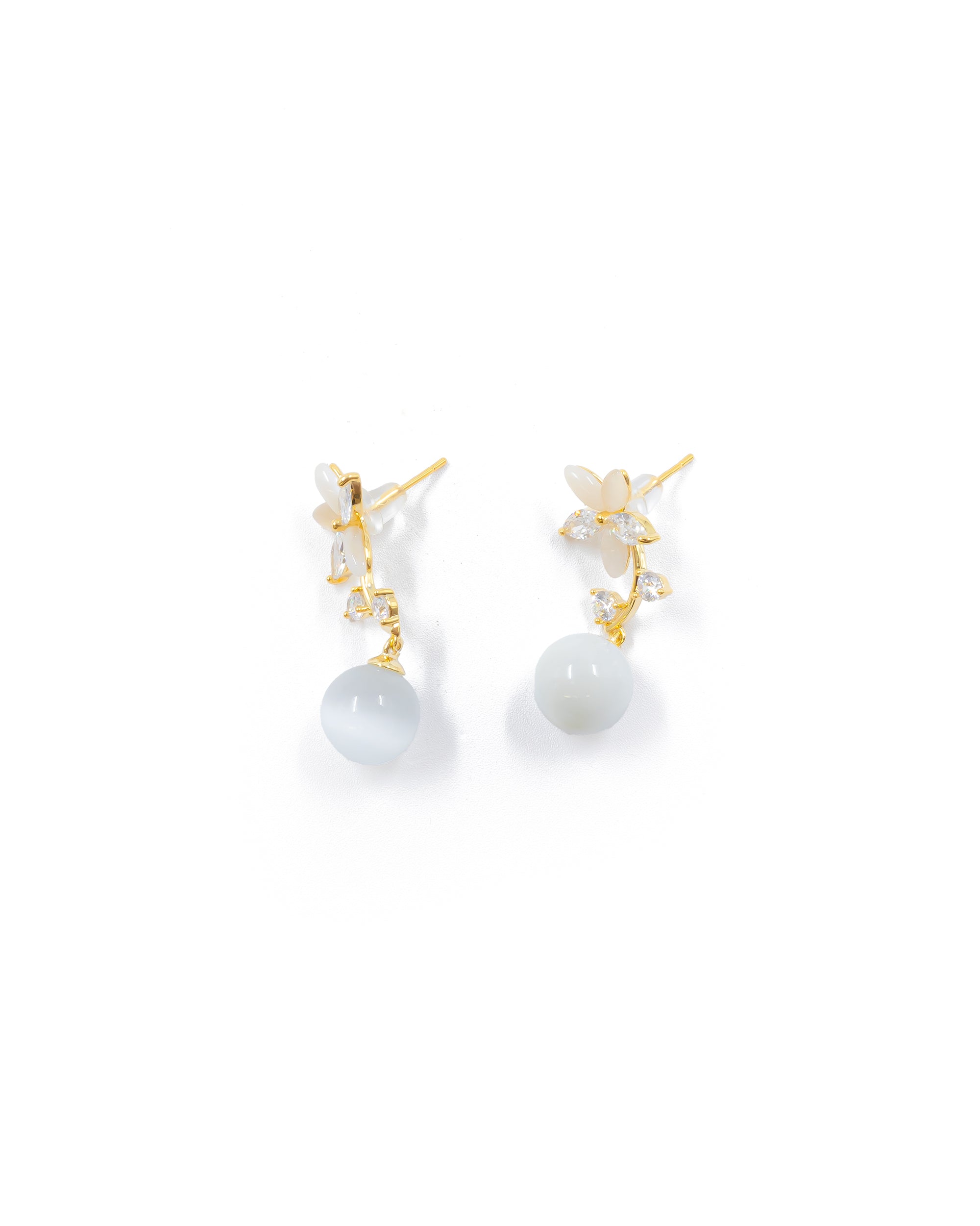 Aretes Largos Ansheli Dorados M6 Oro Laminado