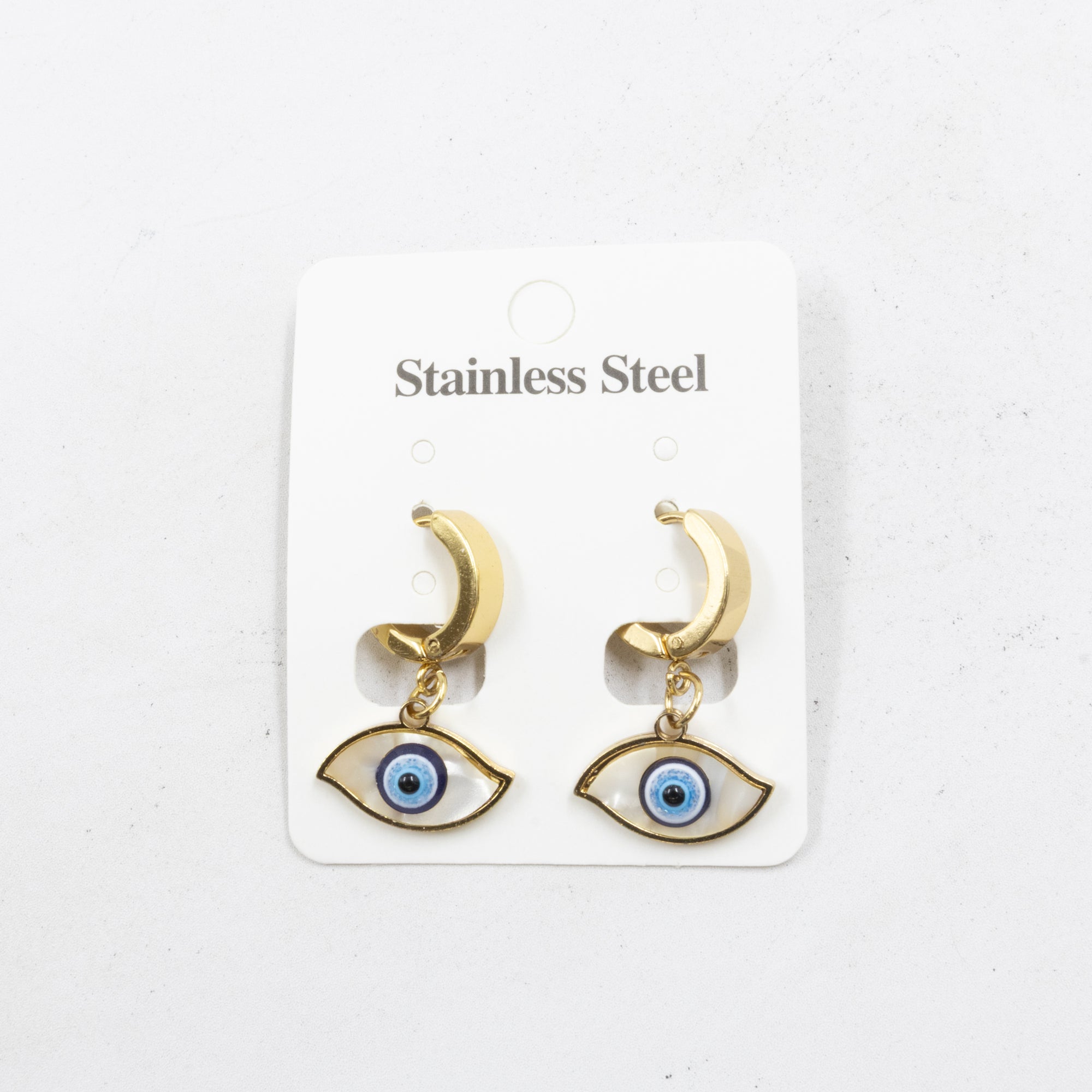 Aretes  Dorados de Ojo Turco M2 Oro Laminado