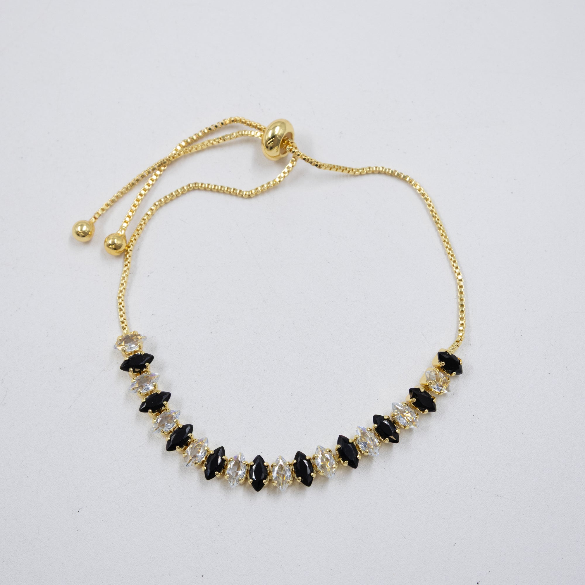 Pulseras Doradas con Piedras M9 Oro Laminado