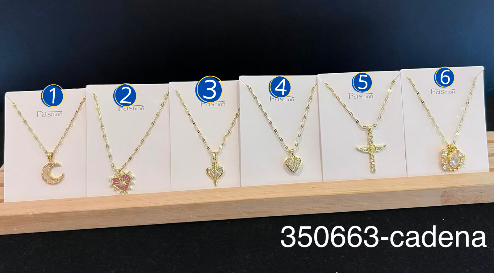[13/AGOSTO/26] Collares Dorados con Dije M7 Oro Laminado