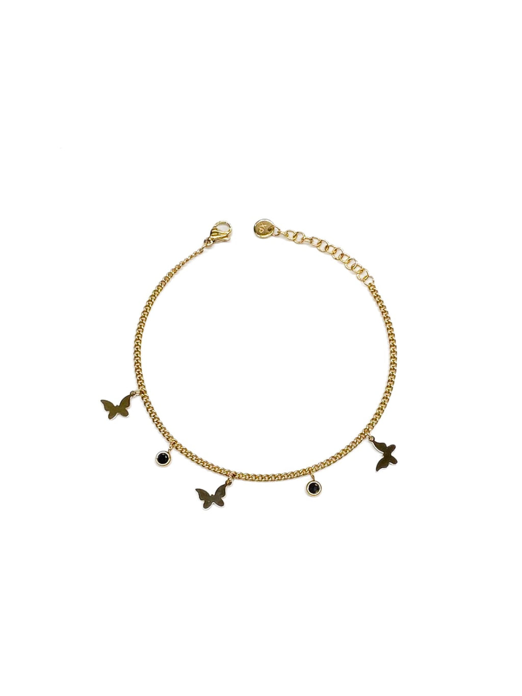 Pulsera Dorada con Dije - M1 Oro Laminado