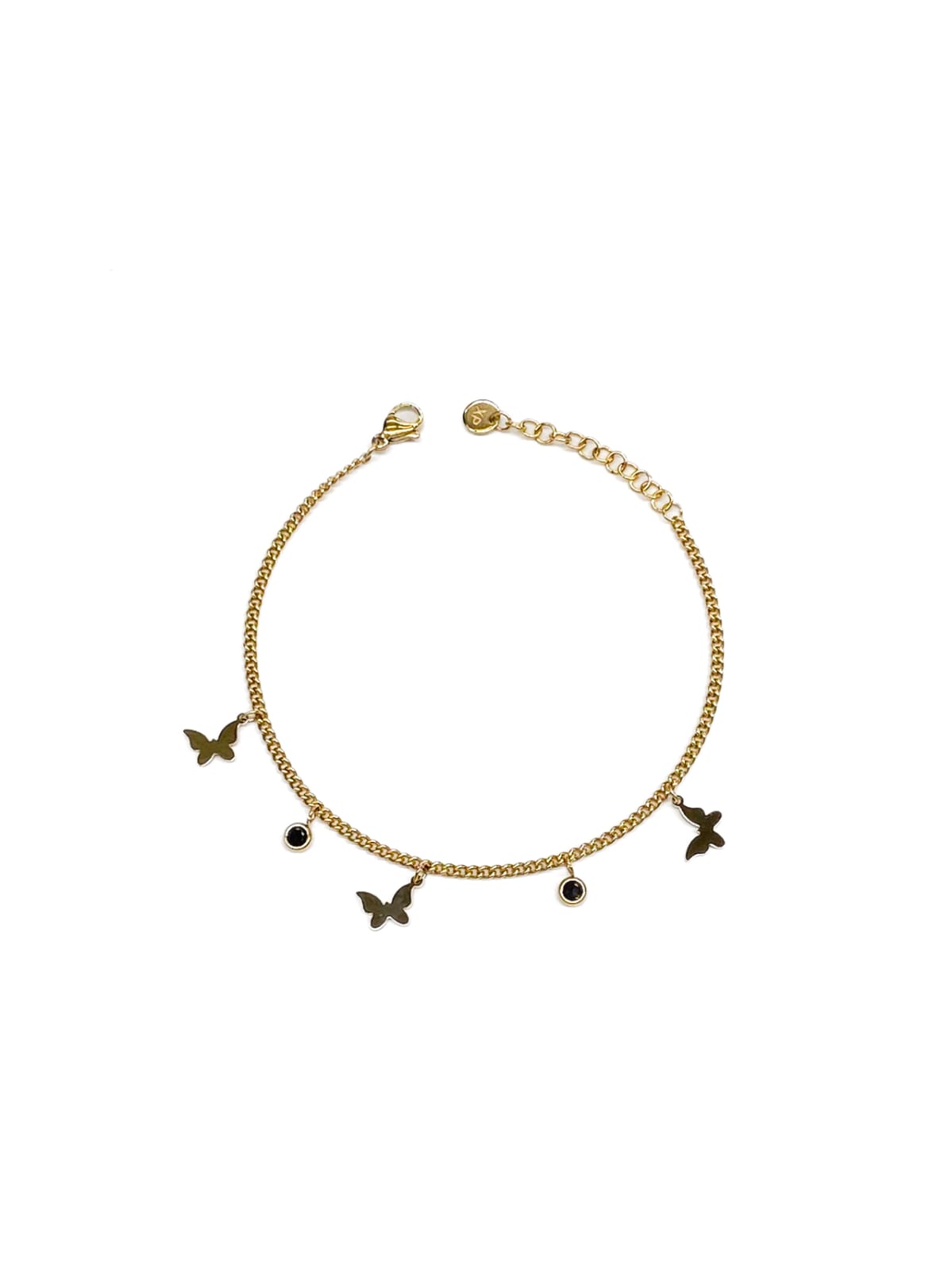 Pulsera Dorada con Dije - M1 Oro Laminado