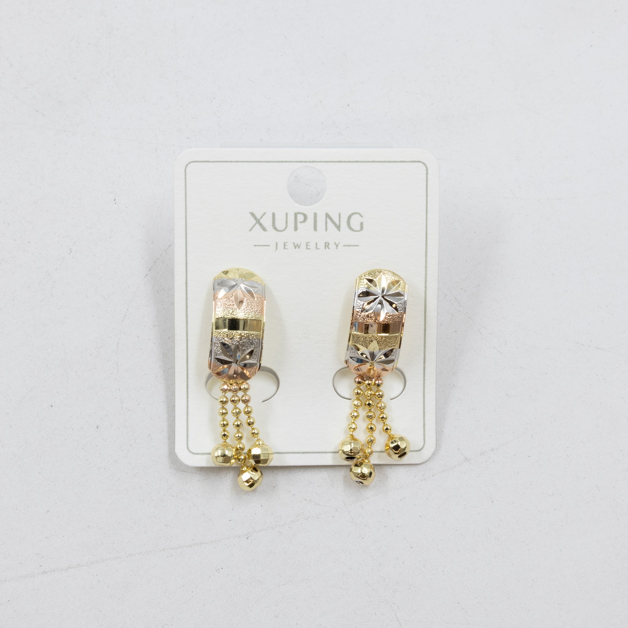 Aretes Oro Florentino Xuping M2 Oro Laminado