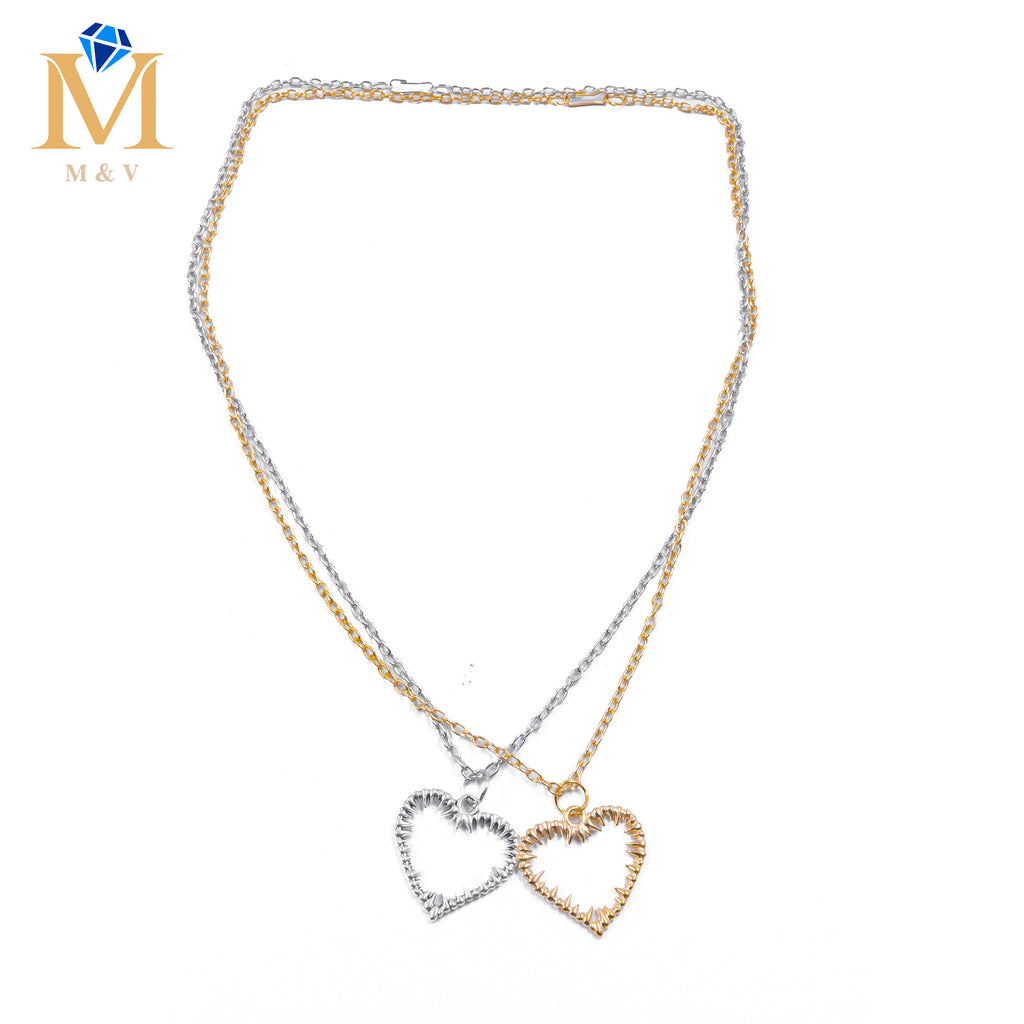 Collares en Pareja de corazón M7 Acero Inoxidable