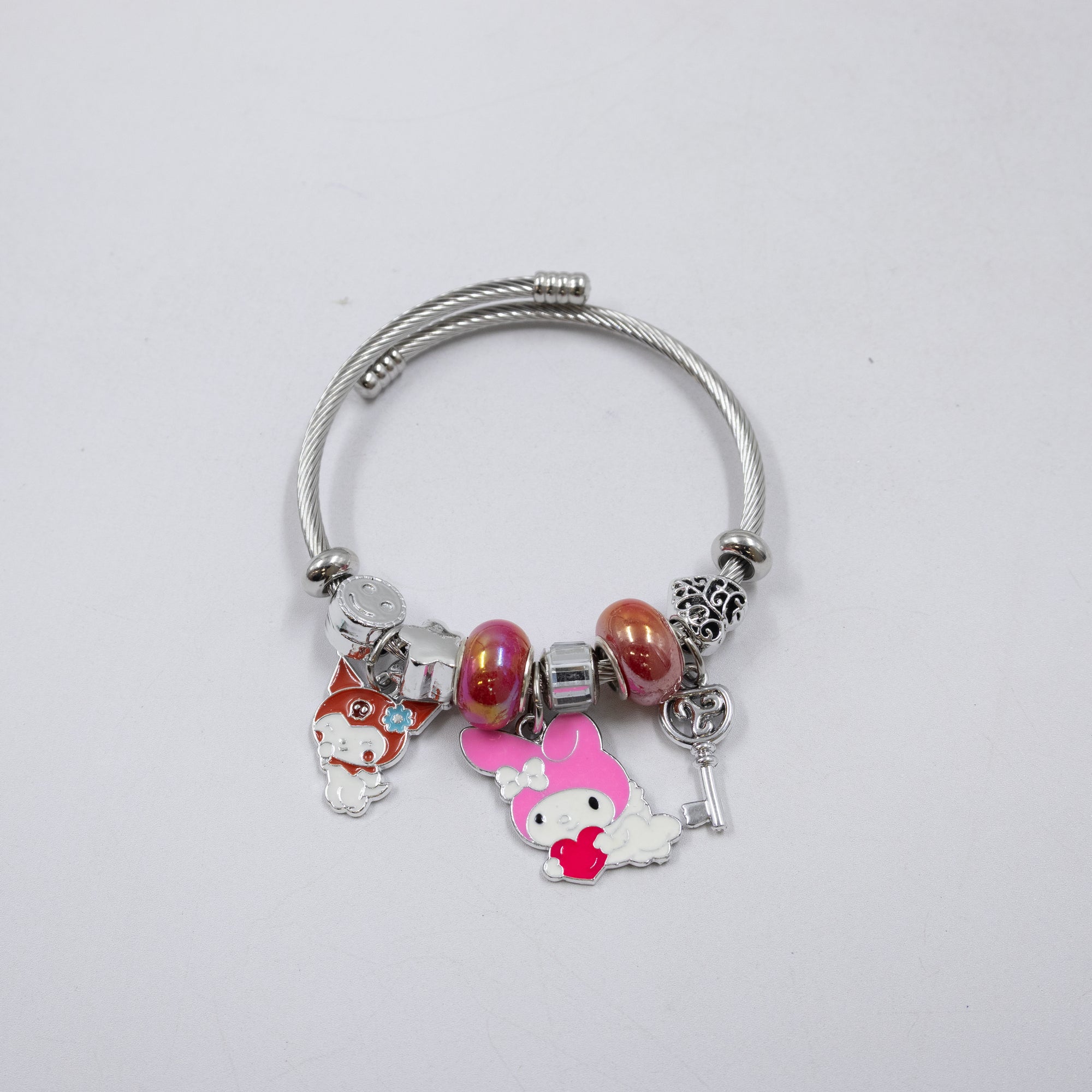 Pulsera tipo Pandora Plateados M4 Oro Laminado