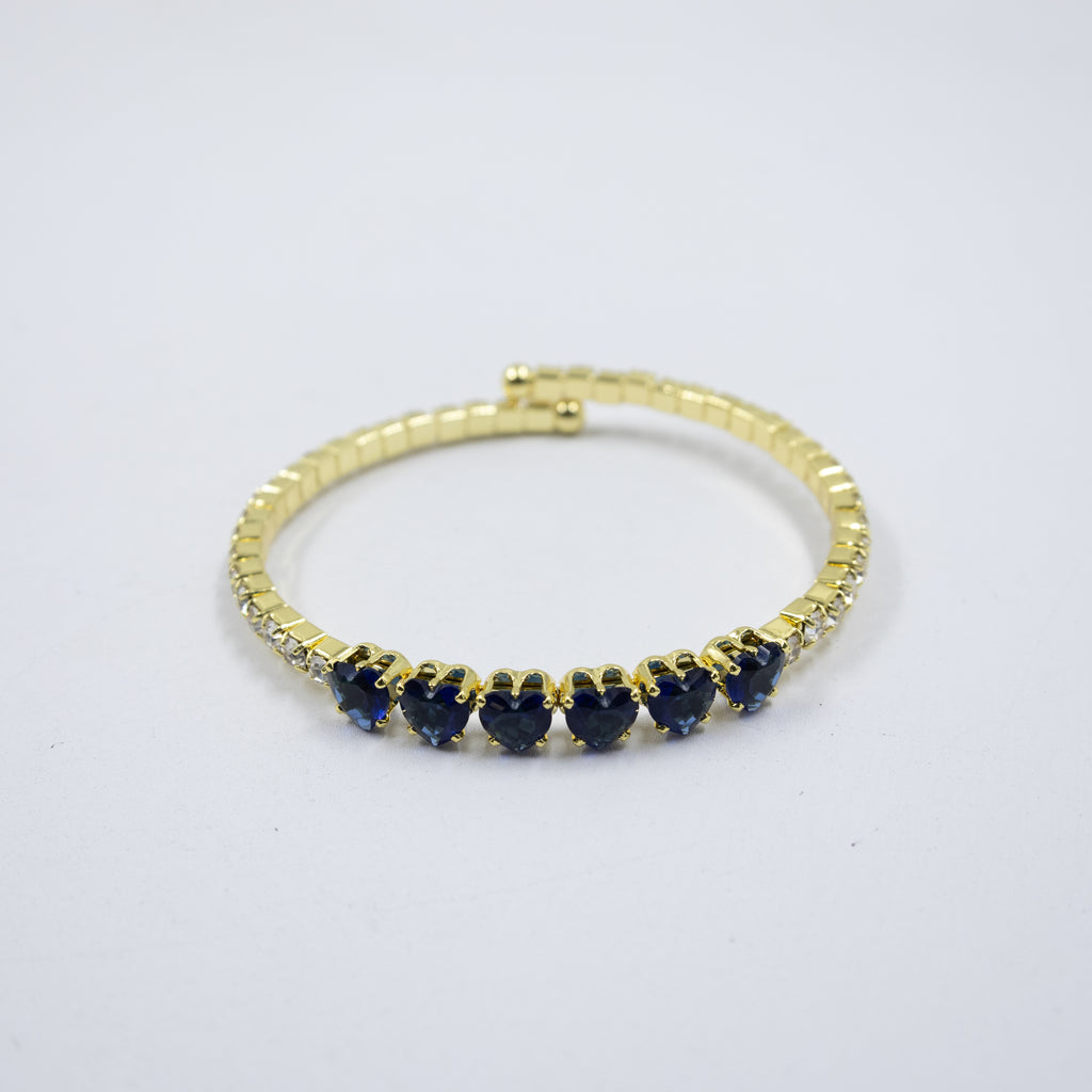Pulseras Doradas con Piedras M6 Oro Laminado