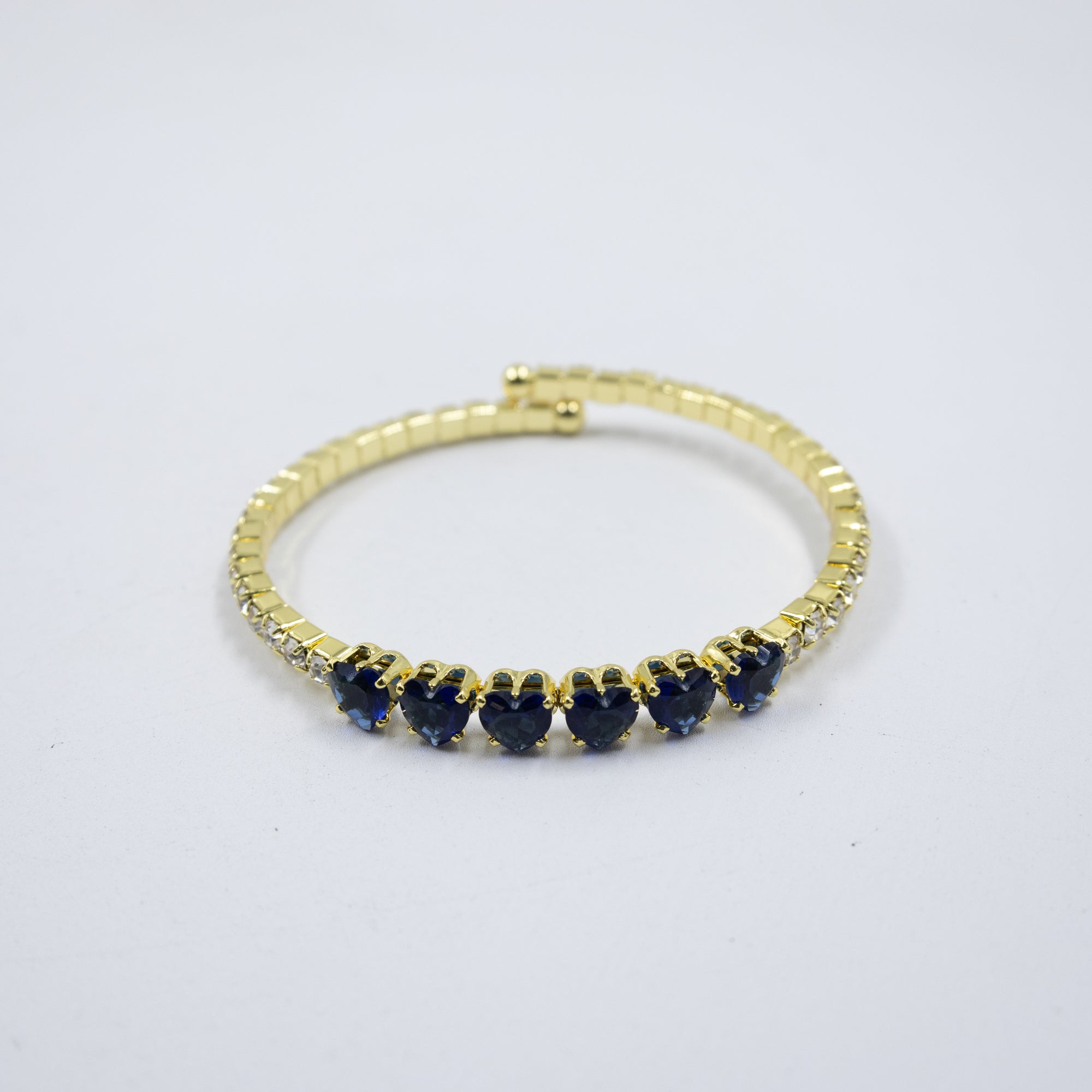 Pulseras Doradas con Piedras M6 Oro Laminado
