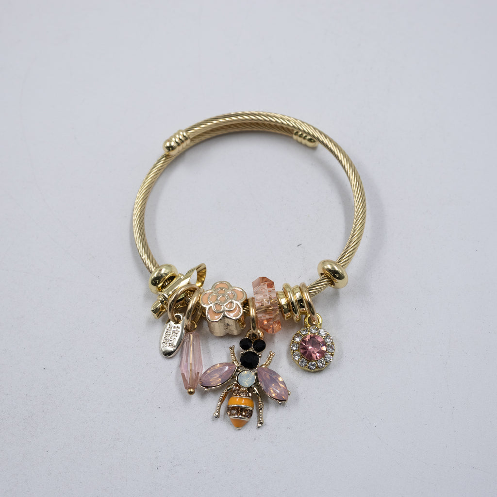 Pulsera tipo Pandora M12 Oro Laminado