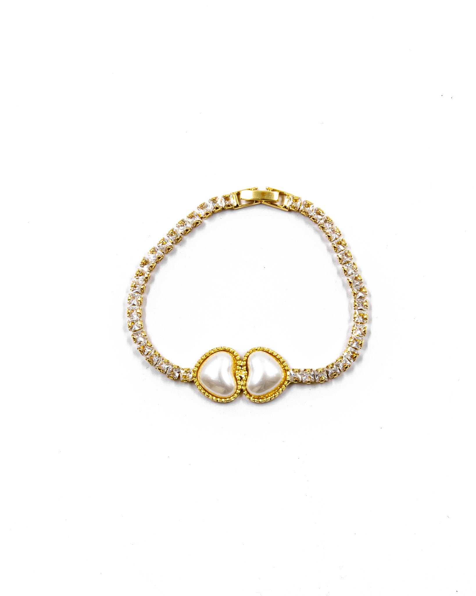 Pulsera dorada de piedras con piedra - M5 Oro Laminado