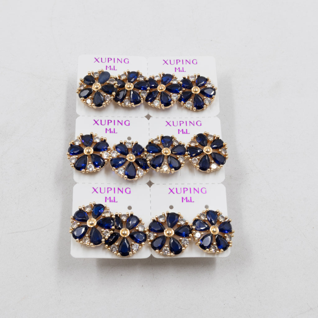 Paquete de 6 pares de Aretes Xuping Dorado M5 Oro Laminado