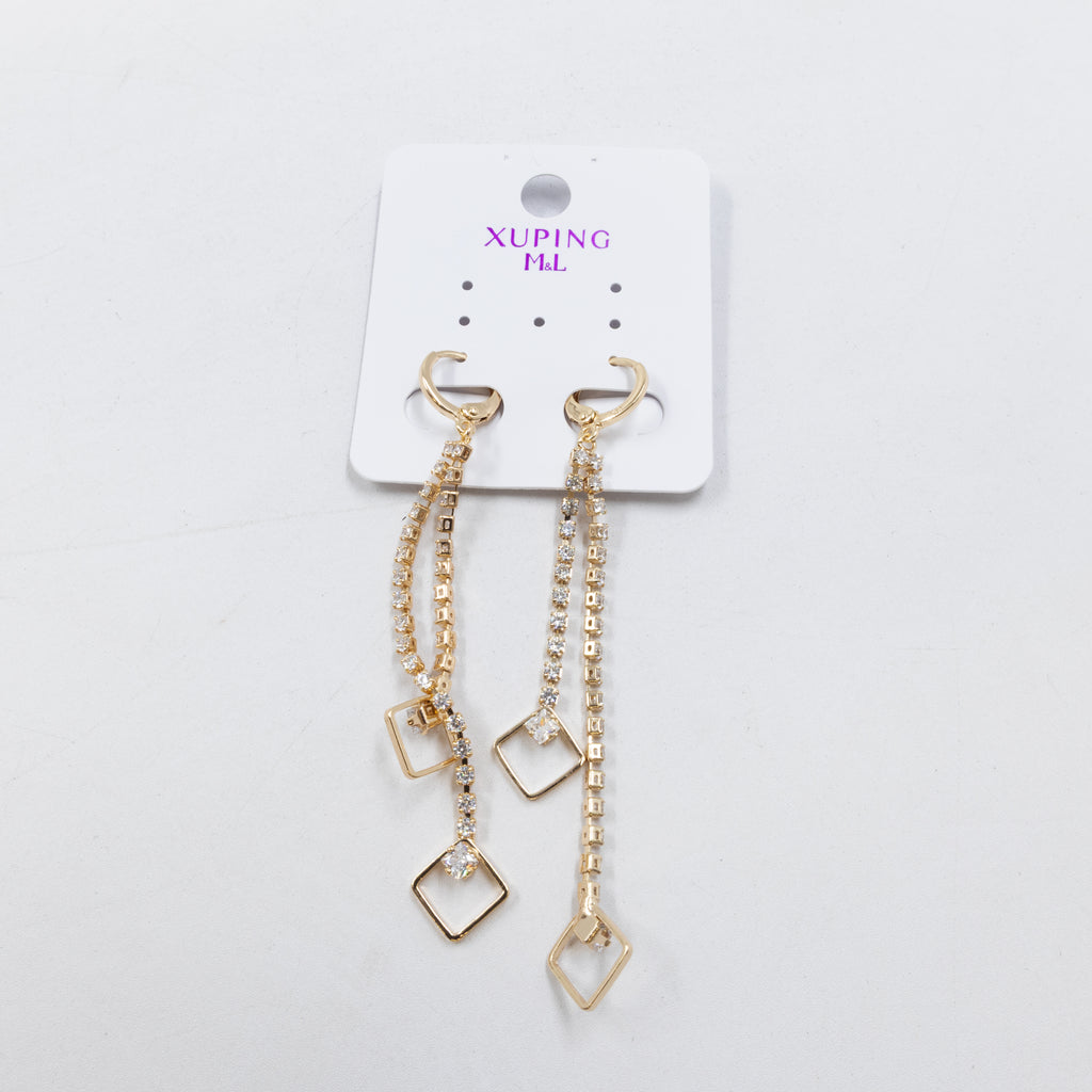 Aretes Dorados Xuping de Gancho M11 Oro Laminado