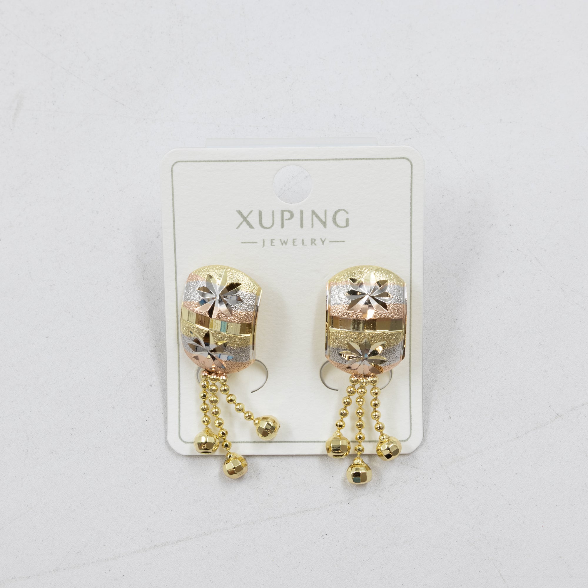 Aretes Oro Florentino Xuping M1 Oro Laminado