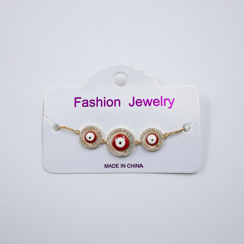 Pulsera Dorada de Ojo Turco M4 Oro Laminado
