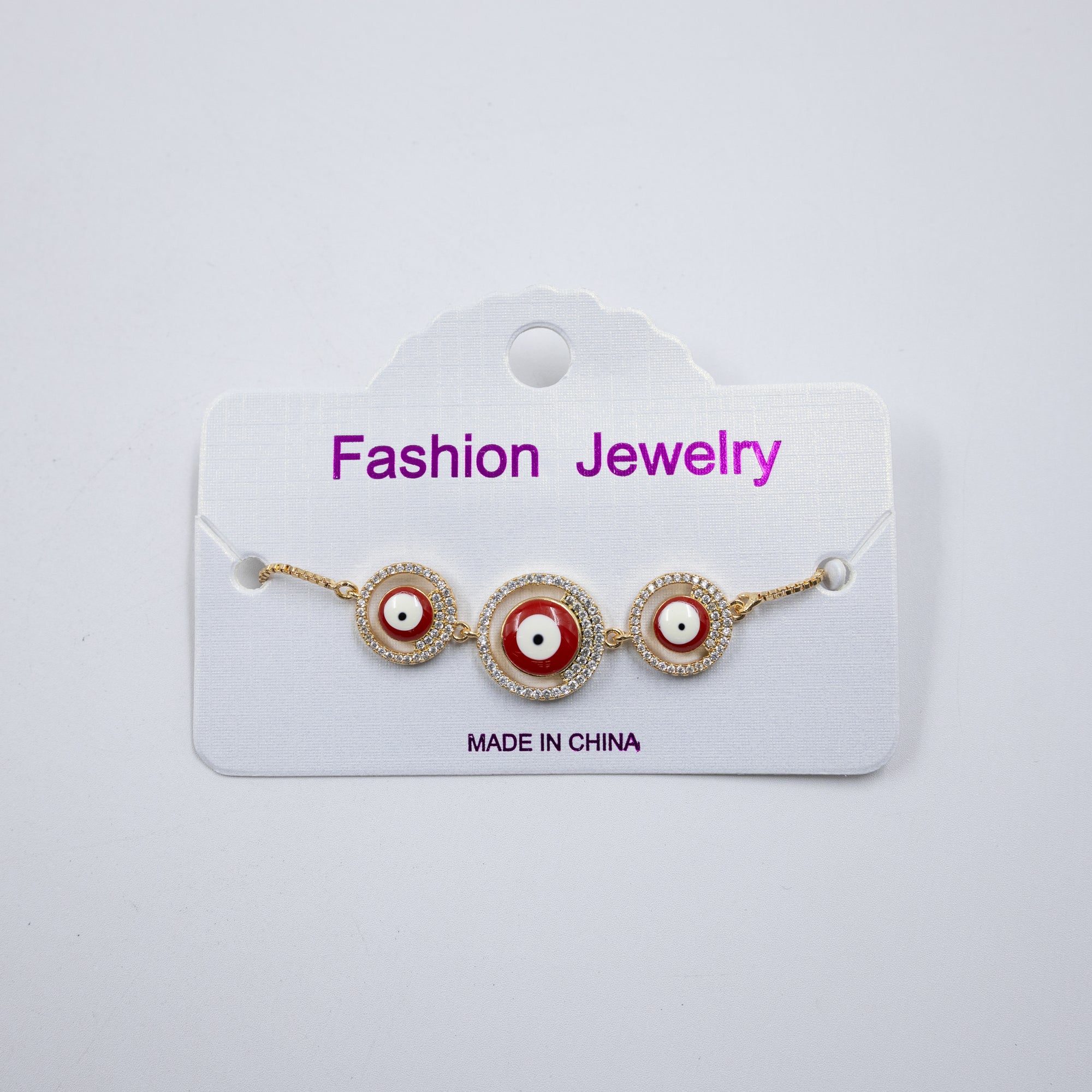 Pulsera Dorada de Ojo Turco M4 Oro Laminado