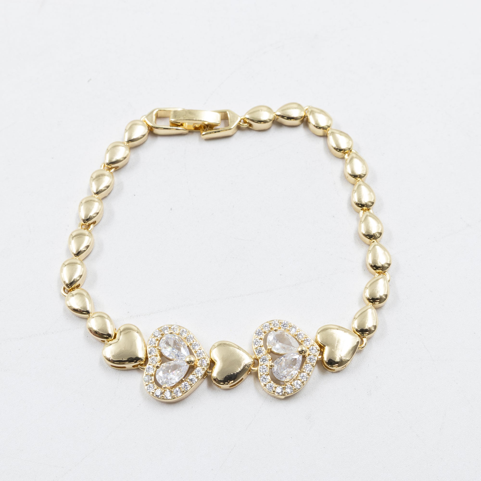 Pulseras Doradas con Piedras M12 Oro Laminado