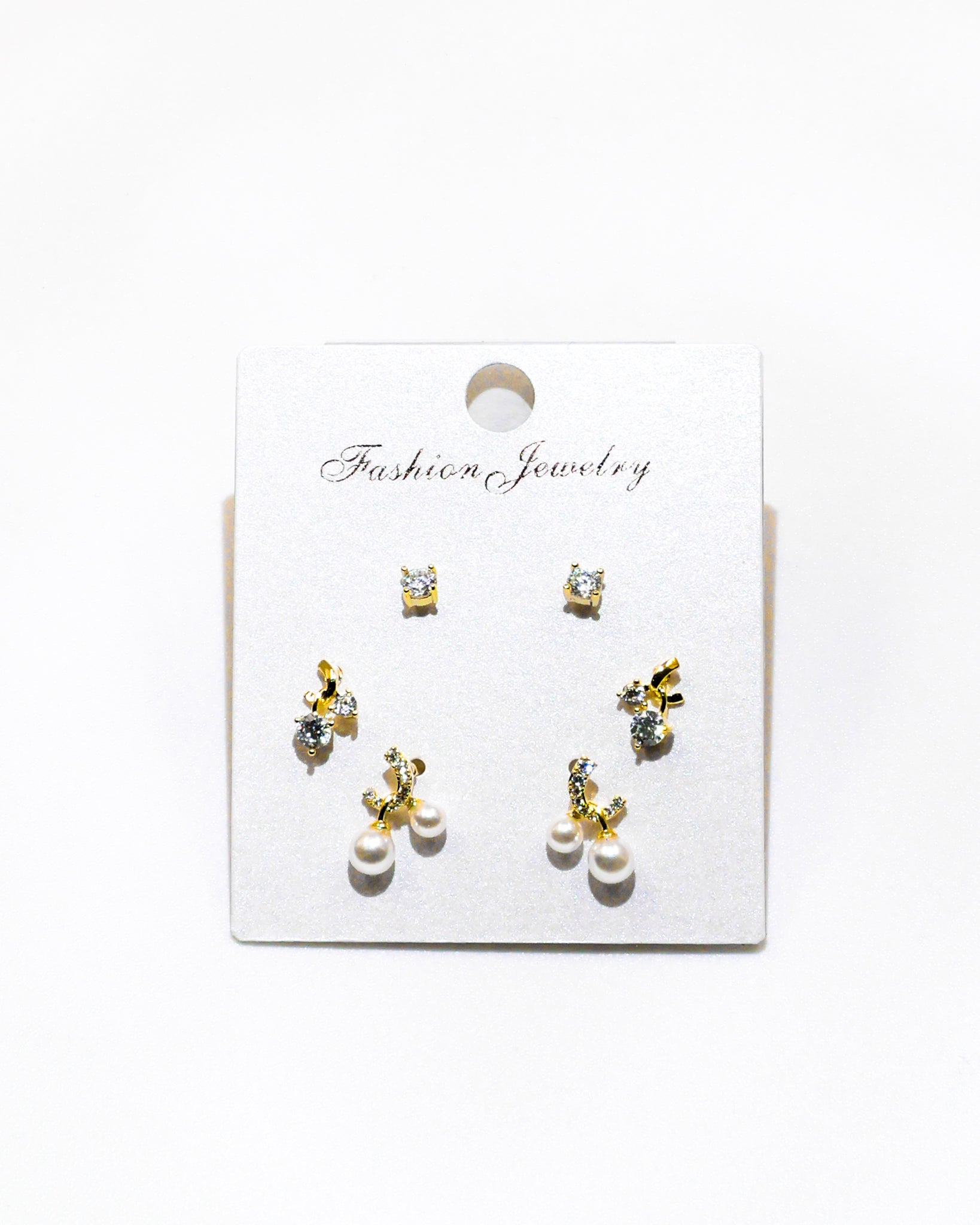 Set Aretes X3 - M20 Oro Laminado