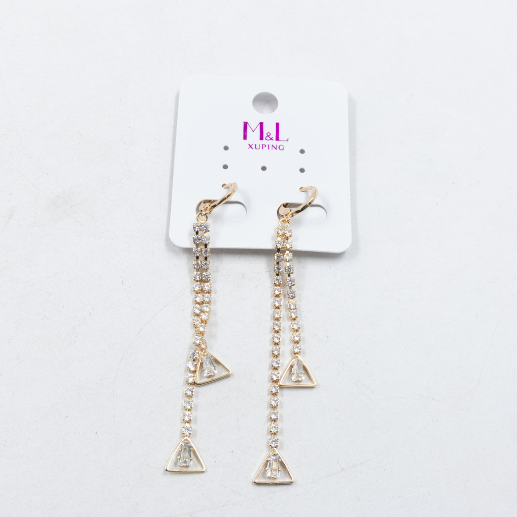 Aretes Xuping Dorados M16 Oro Laminado