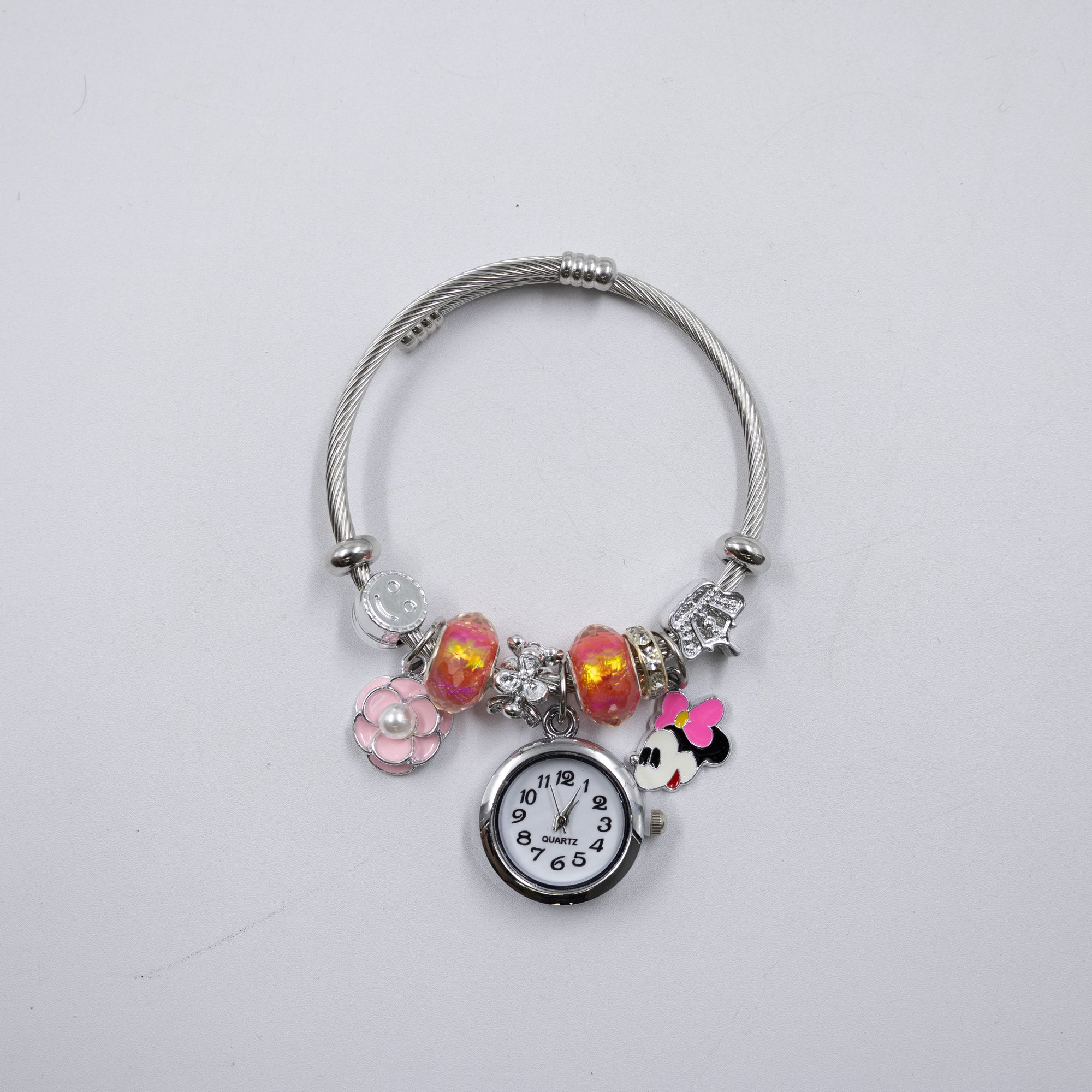 Pulsera tipo Pandora Plateadas M19 Oro Laminado