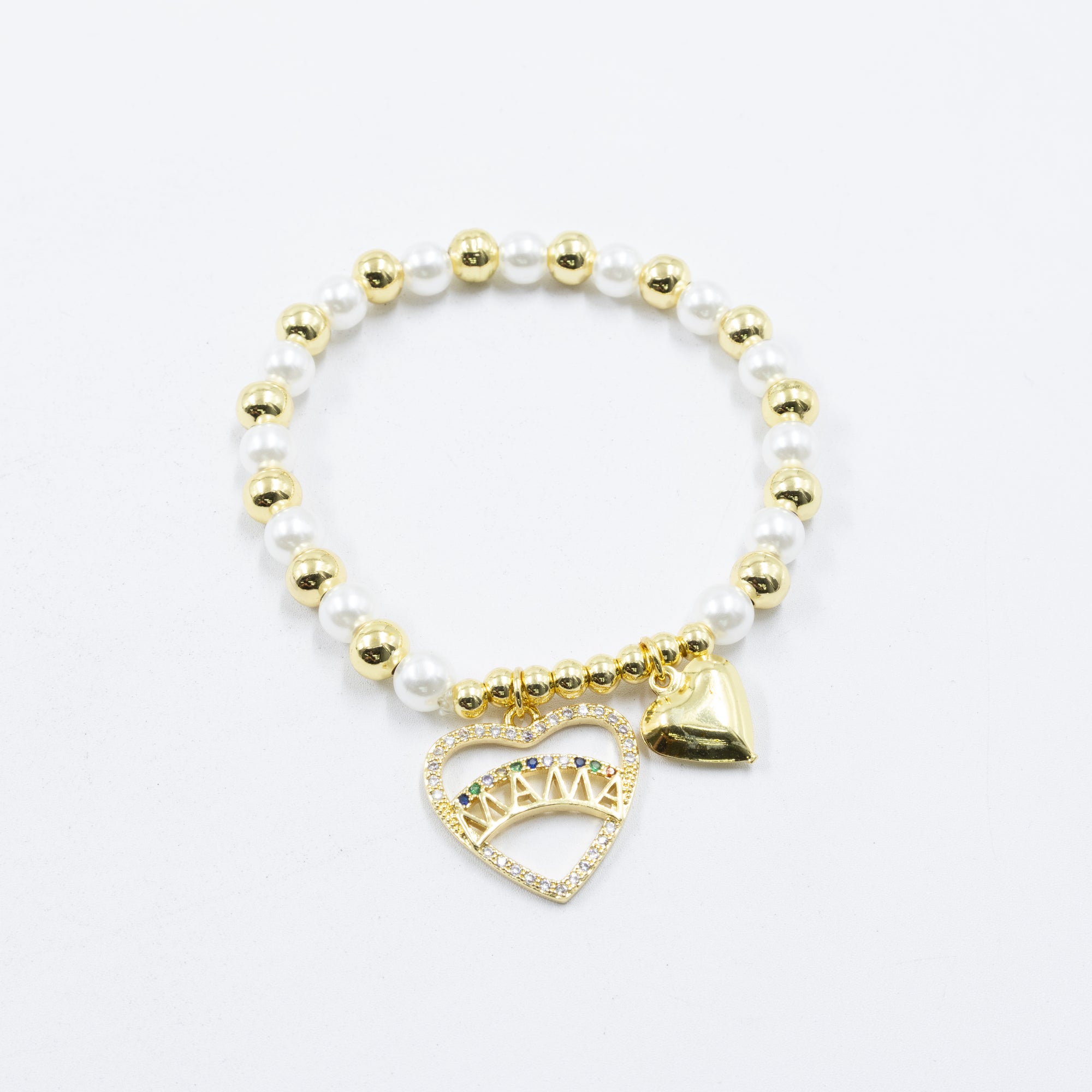 Pulsera con dije de Mamá M5 Oro Laminado 05/03/26