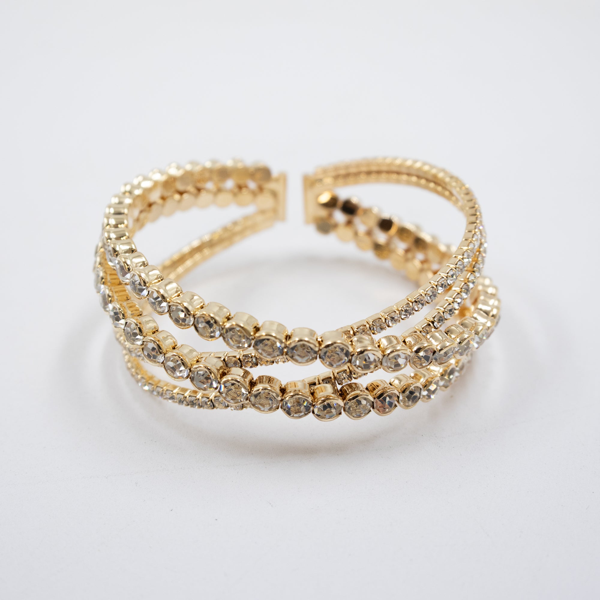 Pulsera Dorada con Piedras M1 Oro Laminado