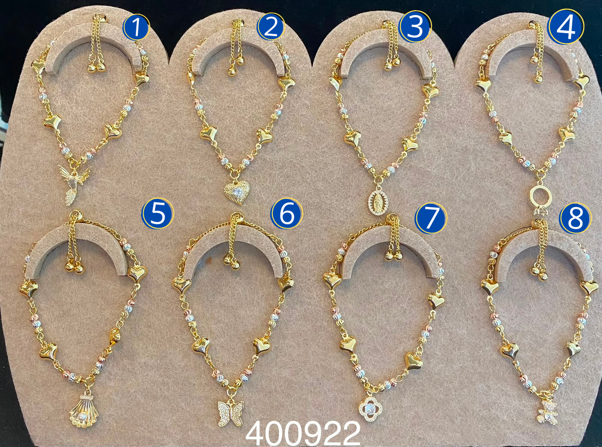 [12/SEPTIEMBRE/26] Pulseras Dorada M6 Oro Laminado