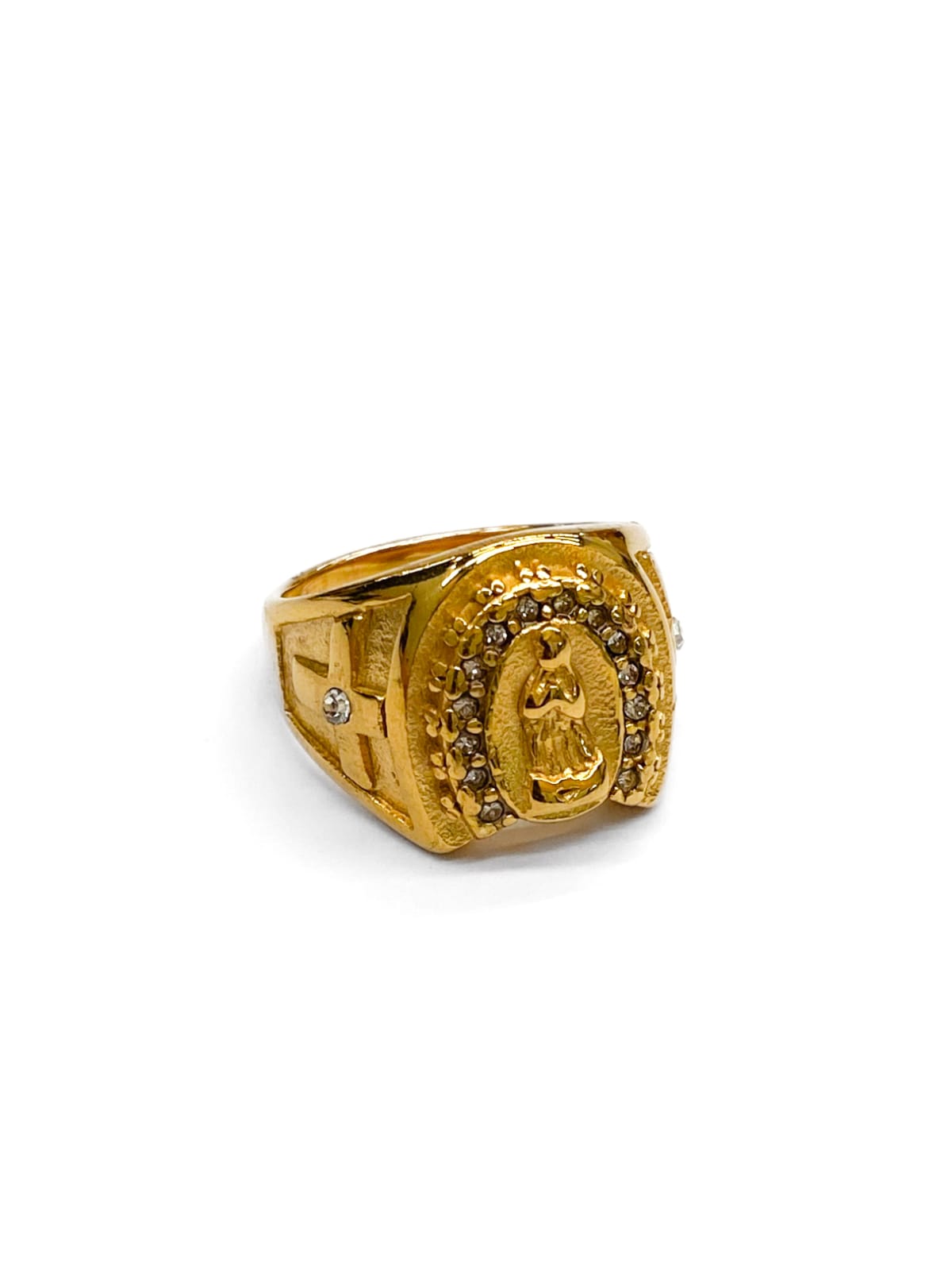 Anillo Dorado y Plateado M13 Acero Inoxidable