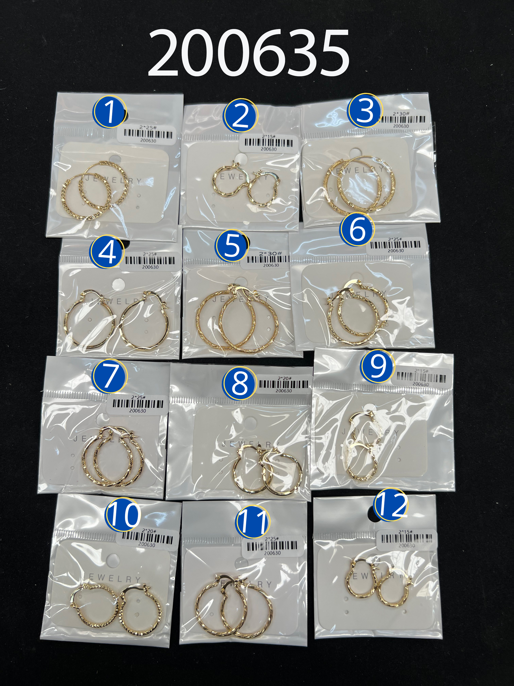 [07/JULIO/26] Aretes Dorados M2 ORO Laminado