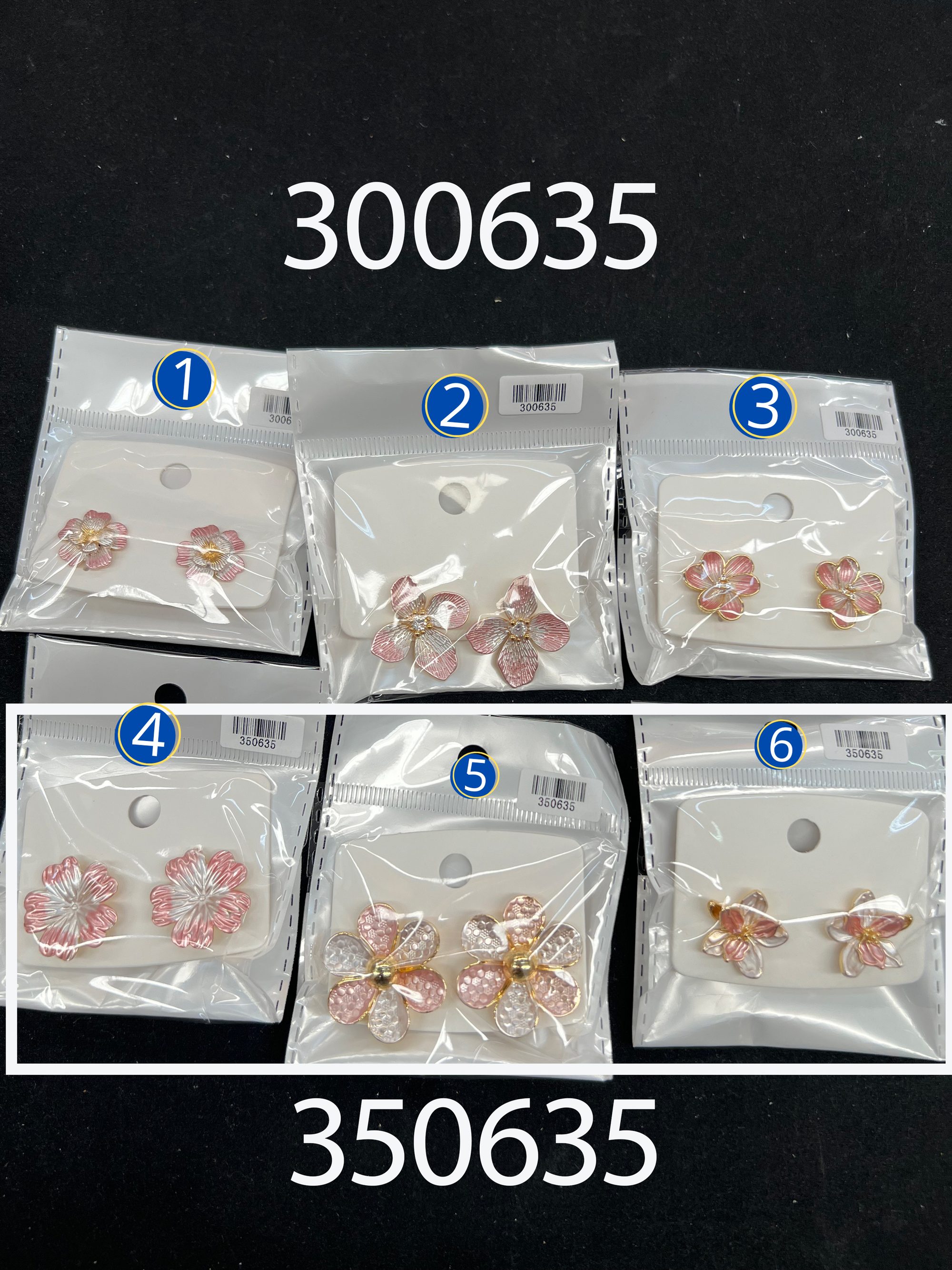 [07/JULIO/26] Aretes Dorados en forma de flor M1 ORO Laminado